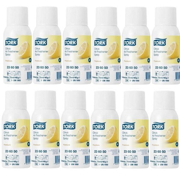 Tork Citrus Air Freshener Spray A1 75ml x 12 Cans/Carton