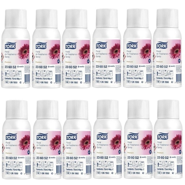 Tork Floral Air Freshener Spray A1 75ml x 12 Cans/Carton