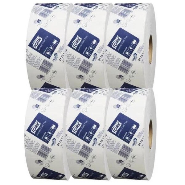 Tork T1 Jumbo Toilet Paper Roll 1ply Universal 600m x 6 Rolls/Carton