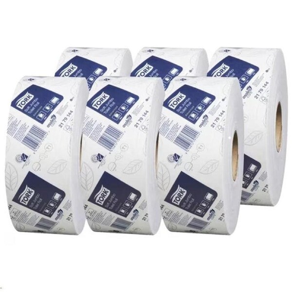 Tork T1 Soft Jumbo Toilet Paper Roll 2ply Advanced 300m x 6 Rolls/Carton