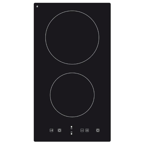 Baumatic 30cm Ceramic Electric Cooktop with 2 Cooking Zones