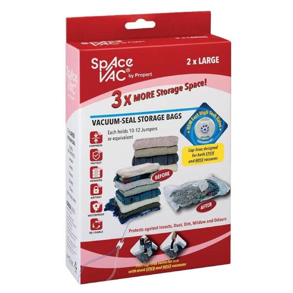 Space Vac Vacuum Large Storage Bags 2 Pack
