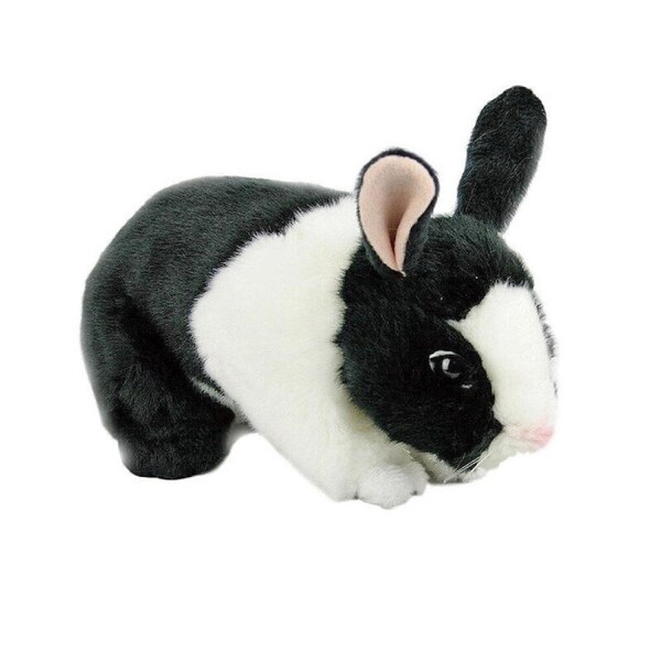 Bocchetta Plush Toys - Dutch Rabbit Bunny Black & White - Flopsy 24cm
