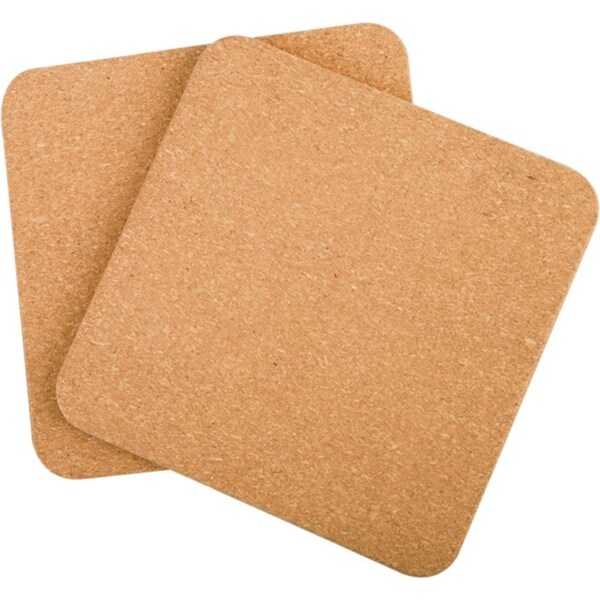 Appetito Square Cork Trivets 20cm Set 2