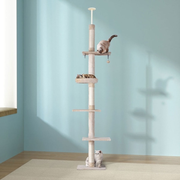 i.Pet Cat Tree Beige 290cm
