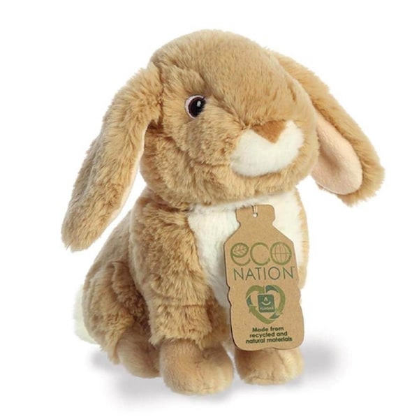 Eco Nation Plush Toy - Lop Eared Rabbit 20cm