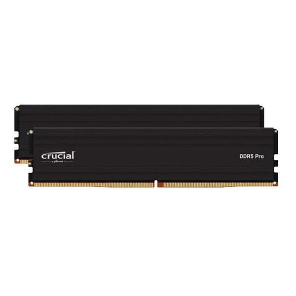 Crucial Pro 64GB (2x32GB) DDR5 UDIMM 5600MHz CL46 Black Heat Spreader Support Intel XMP AMD Ryzen for Desktop PC Gaming Memory