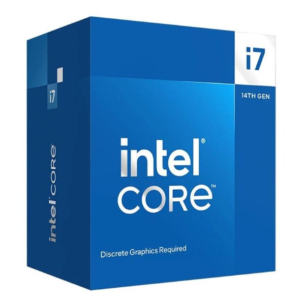Intel i7 14700F CPU 4.2GHz (5.4GHz Turbo) 14th Gen LGA1700 20-Cores 28-Threads 61MB 65W Graphics Card Required Retail Raptor Lake with Fan