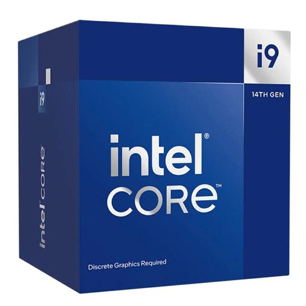Intel i9 14900F CPU 4.3GHz (5.8GHz Turbo) 14th Gen LGA1700 24-Cores 32-Threads 68MB 65W Graphics Card Required Retail Raptor Lake with Fan (LS)