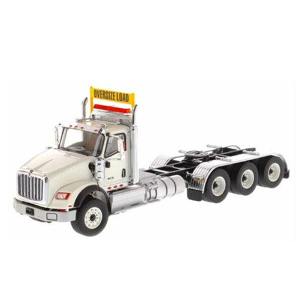 Diecast Masters 1:50 International HX620 White Tridem Prime Mover Tractor Model