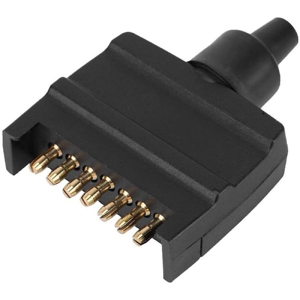 7 Pin Flat Trailer Plug Caravan Boat Male Connector Single Part Adapter Plug