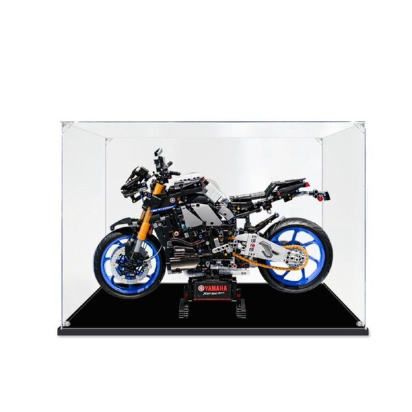 Acrylic Display Case for LEGO 42159 Technic Yamaha MT-10 SP Figure Storage Box Dust Proof Glue Free