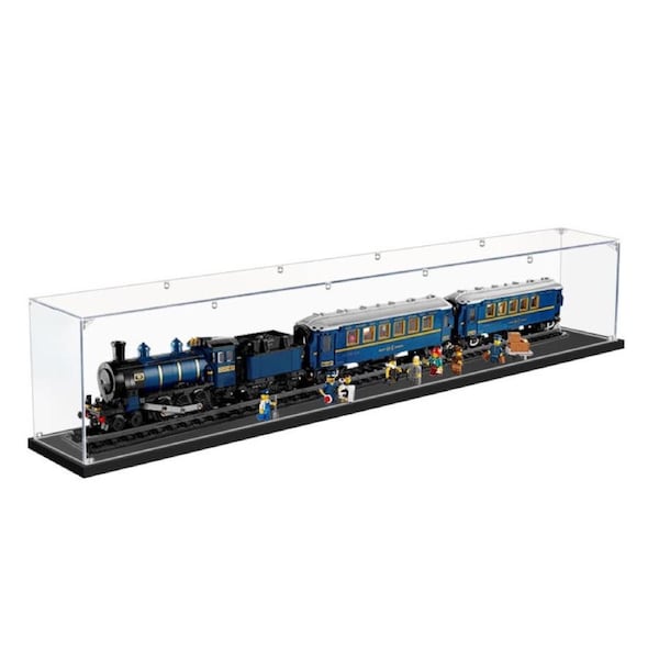 Acrylic Display Case for LEGO 21344 Ideas The Orient Express Train Figure Storage Box Dust Proof Glue Free
