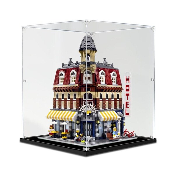 Acrylic Display Case for LEGO 10182 Creator Expert Cafe Corner Figure Storage Box Dust Proof Glue Free