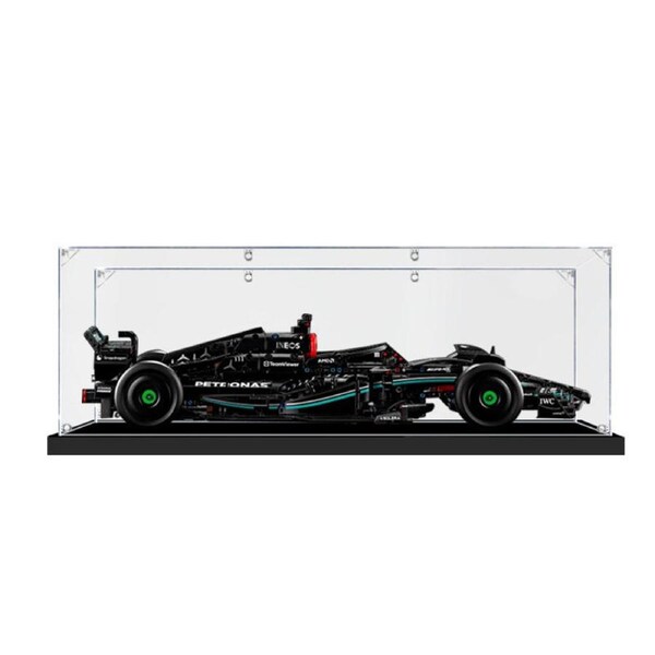 Acrylic Display Case for LEGO 42171 Technic Mercedes AMG F1 W14 E Performance Figure Storage Box Dust Proof Glue Free