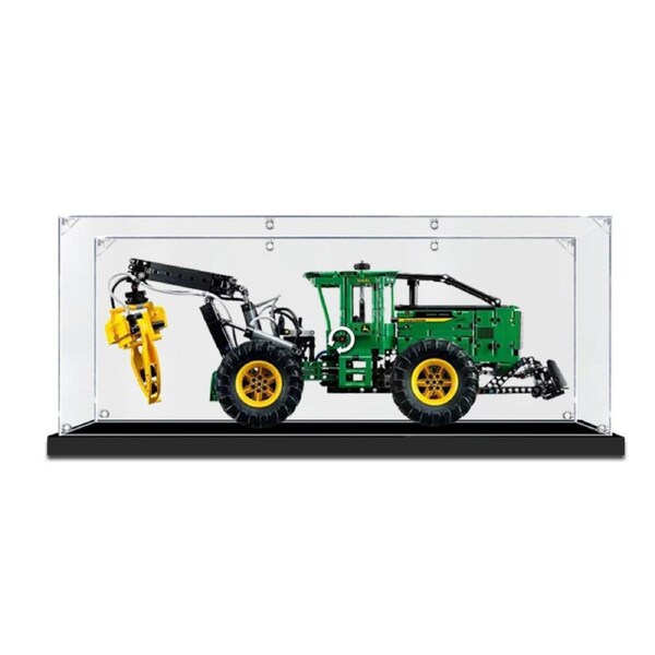 Acrylic Display Case for LEGO 42157 Technic John Deere 948L-II Skidder Figure Storage Box Dust Proof Glue Free