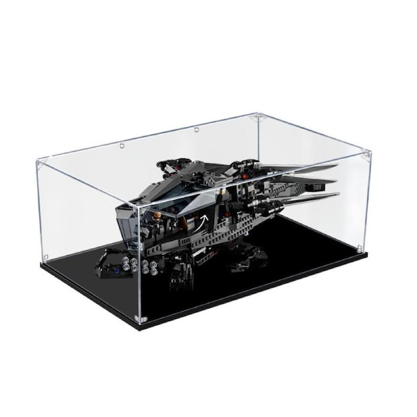 Acrylic Display Case for LEGO 10327 Icons Dune Atreides Royal Ornithopter Figure Storage Box Dust Proof Glue Free
