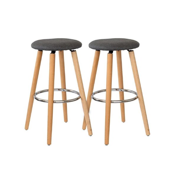 Hacienda Twin Set Padded Seat Modern Look Barstools