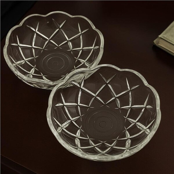 2x 120mm Crystal Chandelier Bobeche Lamp Chandelier Part w/ Gold Pins (30mm Hole)