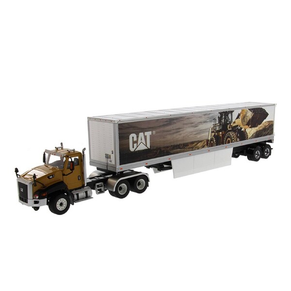 Diecast Masters 1:50 Cat CT660 With Cat Mural Trailers Core Classic Series Model