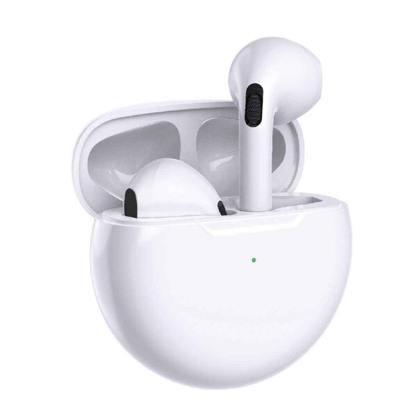 Laser TWS Earbuds White - Long Battery - Bluetooth 5.3 - Comfort Fit - Noise Cancelling