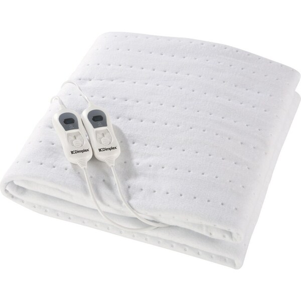 Dimplex Double Bed Fitted Non-Woven Washable Electric Heated Blanket - White
