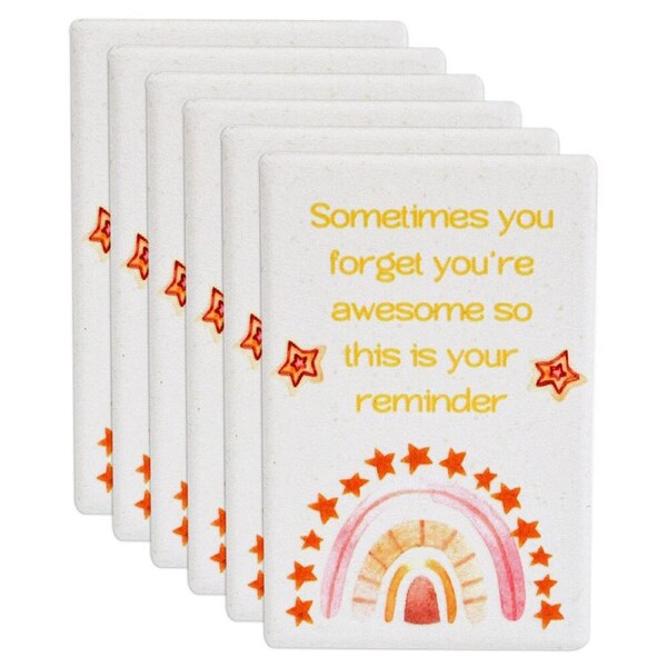 6x LVD Pet Ceramic 9cm Fridge Magnet/Magnetic Kitchen/Office Decor Rectangle