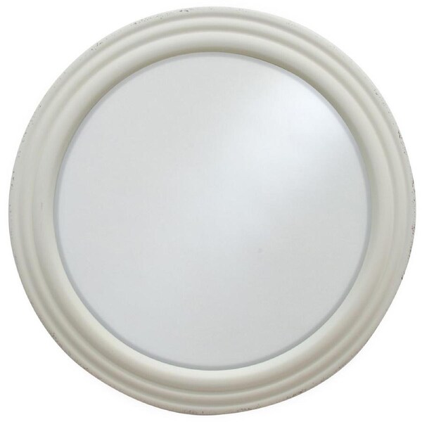 LVD Orlo Metal 97cm Mirror Home/Room Wall Hanging Decorative Display Round White