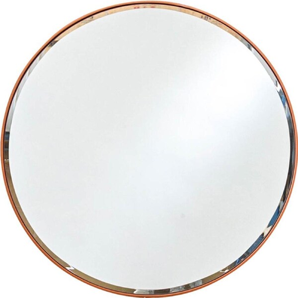LVD Moderno Metal 100cm Mirror Wall Hanging Home Decorative Display Round Brown