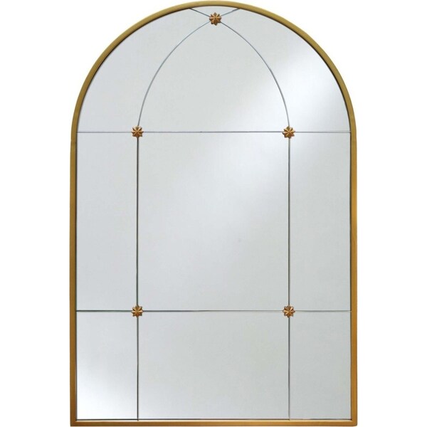 LVD Arched Metal 90cm Mirror Adalene Wall Hanging Decorative Display MED Bronze