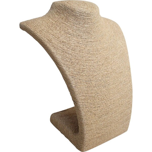 LVD MDF Linen 24cm Display Bodice Jewellery Storage Organiser Small Natural