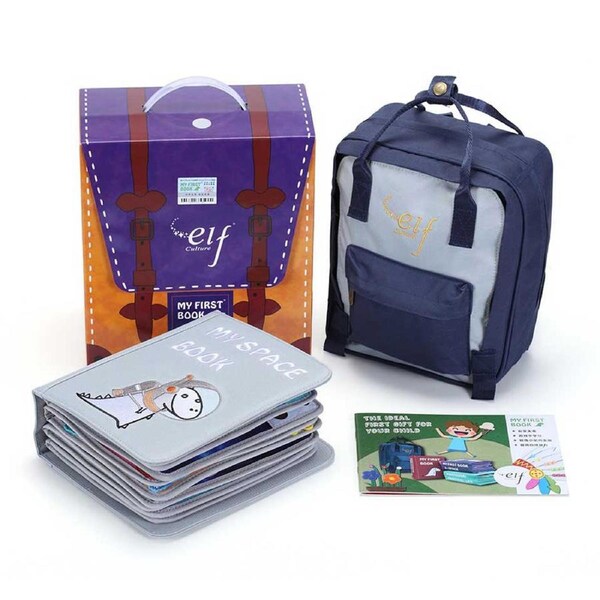 Elf CulturalMy First Book My Space Book Grey Montessori Education Kids Gift Books