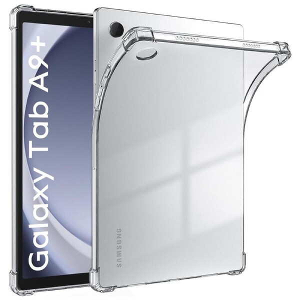 Samsung Galaxy Tab A9+ (11") Premium Thin Transparent Clear TPU Gel Case by MEZON (SM-X210, X216) – Anti Scratch, Shock Absorption