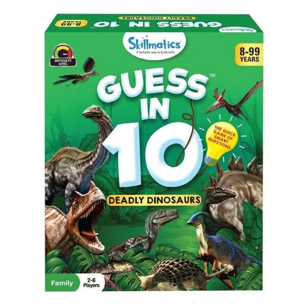 Skillmatics Guess in 10 Deadly Dinosaurs Card Game