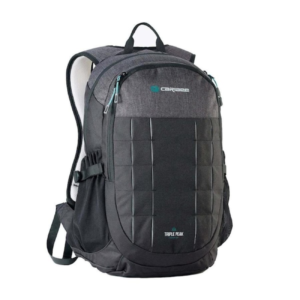 Caribee Triple Peak Backpack 26L Black 6108, School & Travel