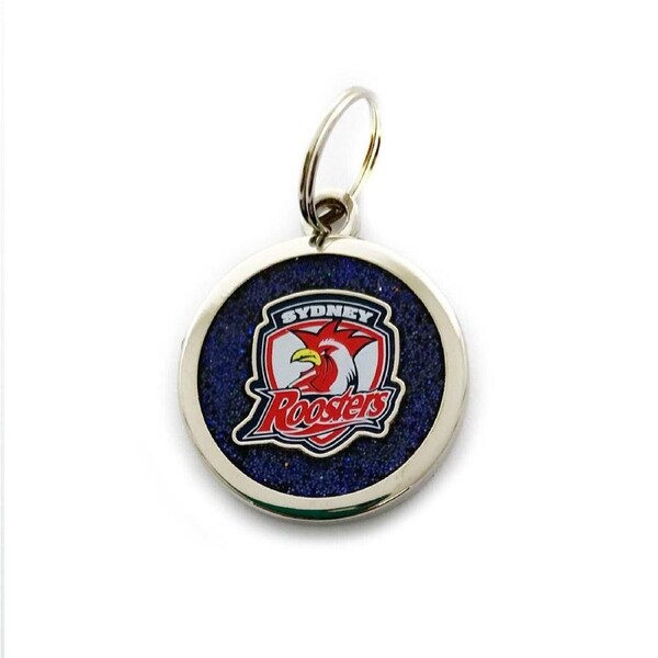 NRL Pet ID Tag - Sydney Roosters - Engravable - 25mm diameter