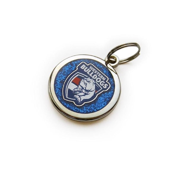 AFL Pet ID Tag - Western Bulldogs - Engravable - 25mm diameter