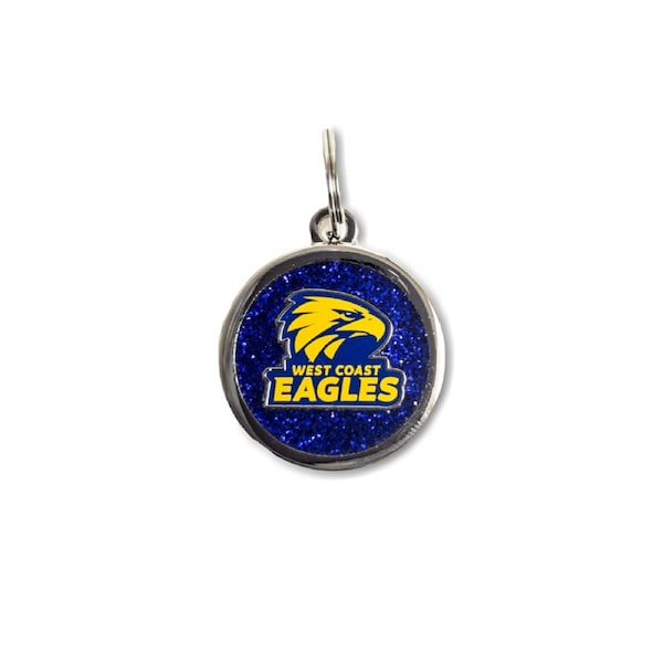 AFL Pet ID Tag - West Coast Eagles - Engravable - 25mm diameter