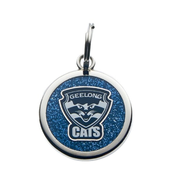 AFL Pet ID Tag - Geelong Cats - Engravable - 25mm diameter