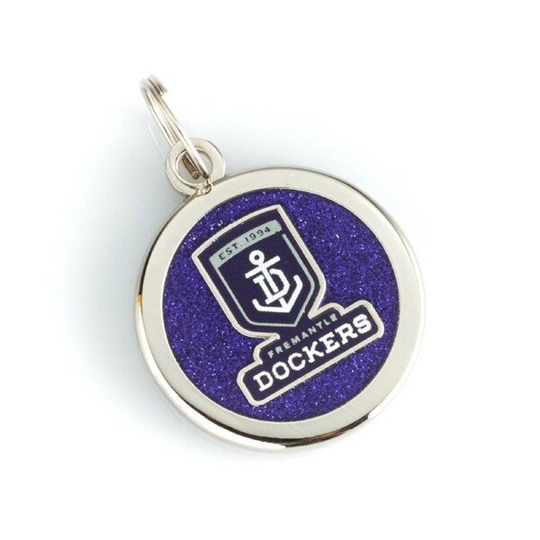 AFL Pet ID Tag - Fremantle Dockers - Engravable - 25mm diameter