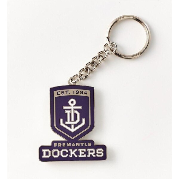 AFL Logo Metal Key Ring - Fremantle Dockers - Keyring - Aussie Rules - TROFE