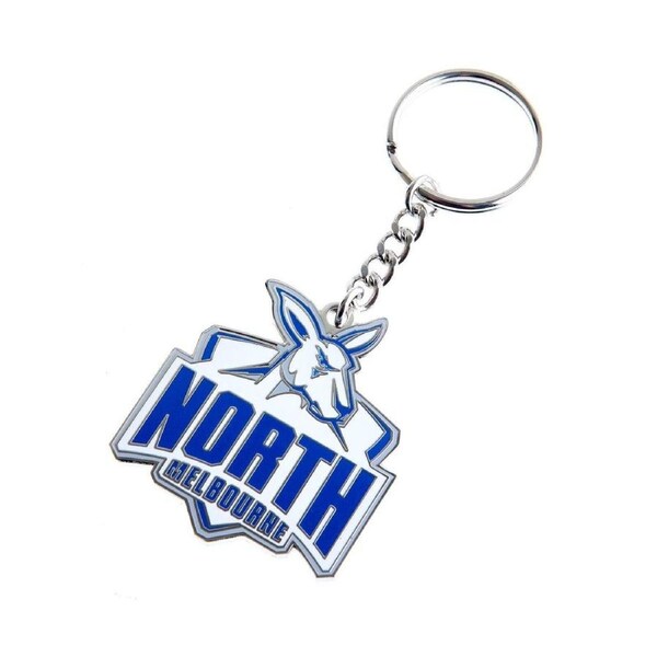 AFL Logo Metal Key Ring - Nth Melb Kangaroos - Keyring - Aussie Rules - TROFE