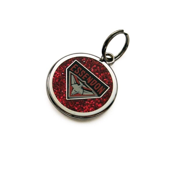 AFL Pet ID Tag - Essendon Bombers - Engravable - 25mm diameter