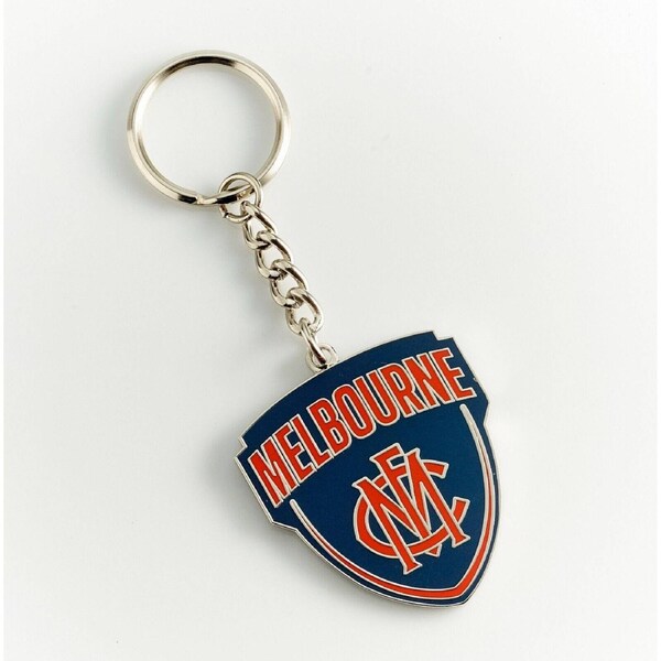 AFL Logo Metal Key Ring - Melbourne Demons - Keyring - Aussie Rules - TROFE