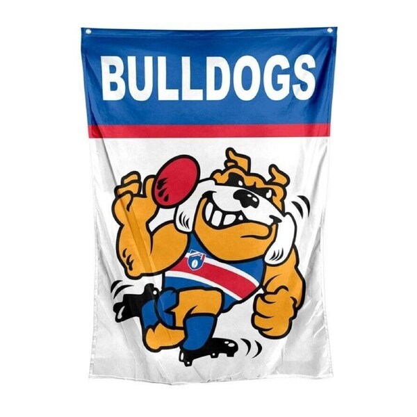 AFL Retro Wall Flag - Western Bulldogs - Cape Flag - Approx 100cm x70cm