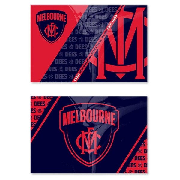 AFL Magnet Set of 2 - Melbourne Demons - Set of Two Magnets