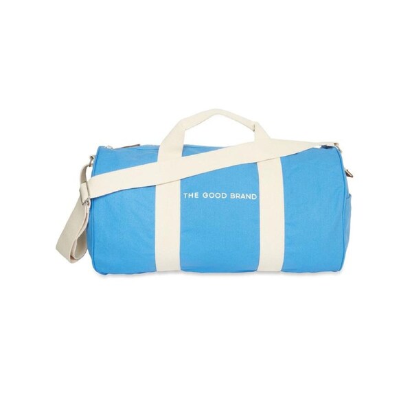 The Good Brand Women's Cotton 55cm Duffle Bag/Weekend Travel Carry Bright Blue