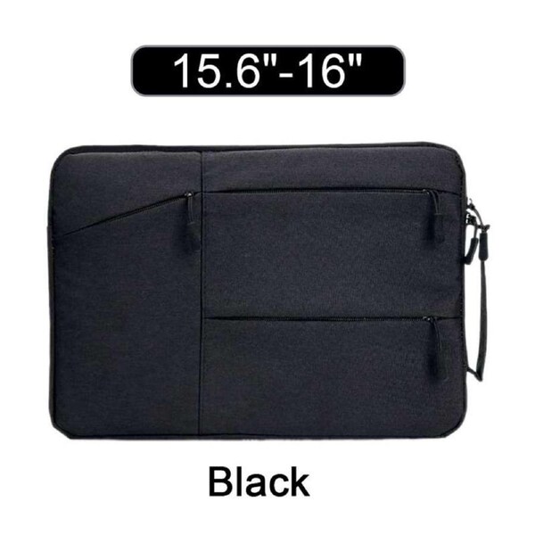 OZNALA Waterproof Laptop Sleeve Carry Case Cover Bag MacBook Lenovo Dell HP 15.6"-16" for Business School or Travel Black