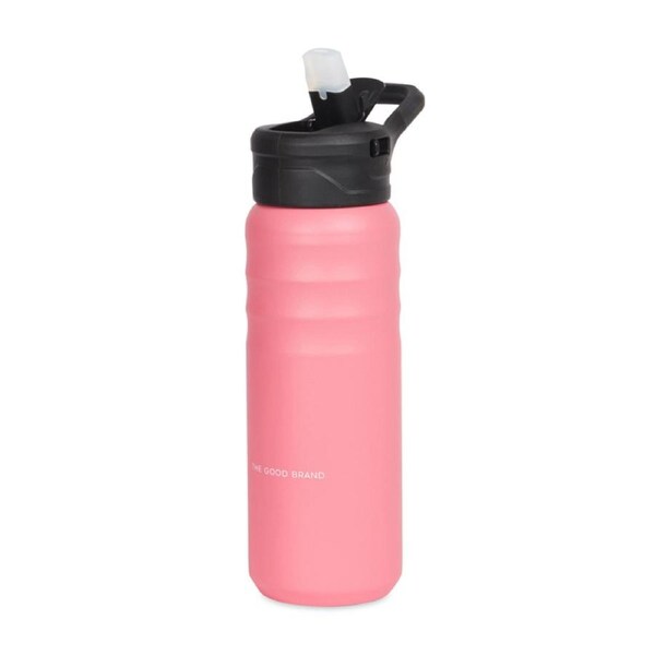 The Good Brand Insulated Drink Bottle Stainless Steel w/Flip Lid Large Hot Pink