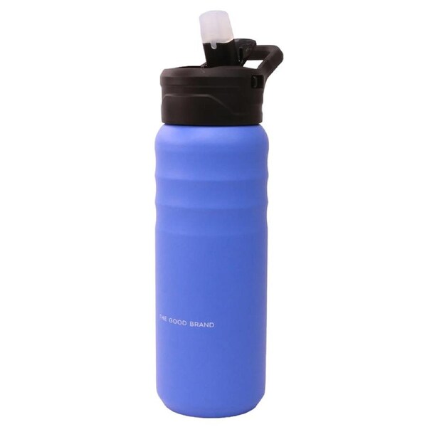The Good Brand Insulated Drink Bottle Stainless Steel w/Flip Lid Lrg Bright Blue